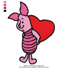 Piglet 16 Embroidery Designs